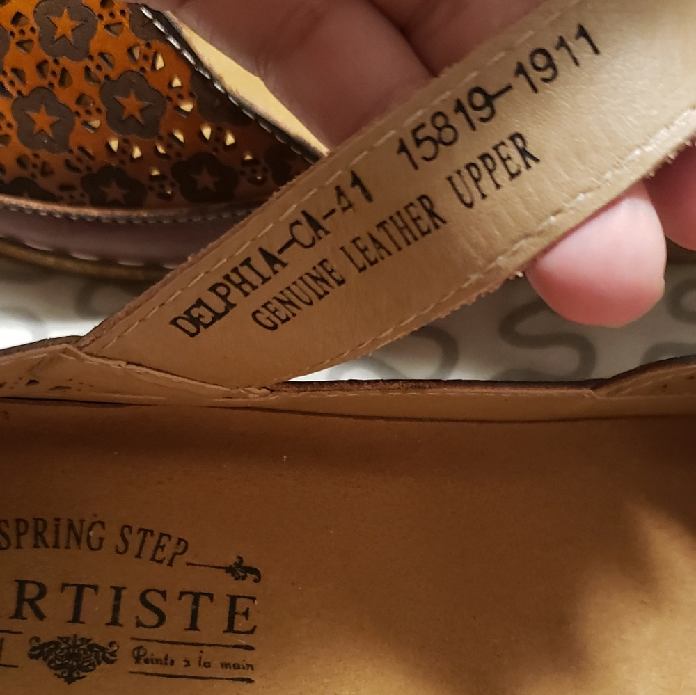 โ S O L D โ L'ARTISTE Delphia wedge Sandals SZ 41 - Picture 5 of 12